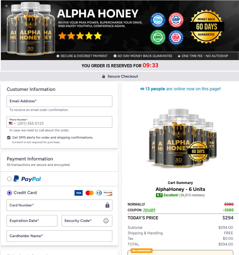 Alpha Honey-Secure-Checkout